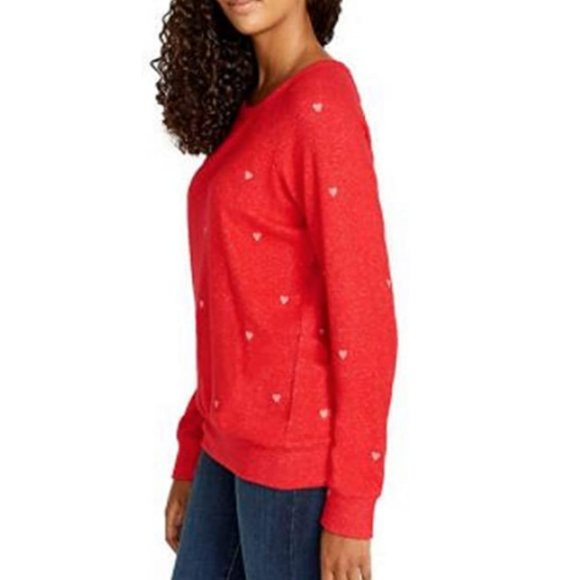 NWT Buffalo Ladies’ Cozy Long Sleeve Hearts Top M - Picture 4 of 5